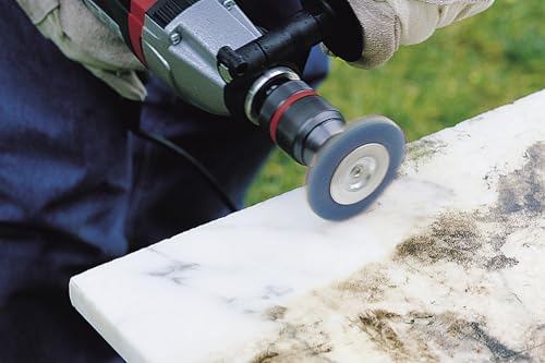 wolfcraft Nylondraht-Scheibenbürste, soft, ø100 mm - 2727000 - zum Reinigen und sanfteren Polieren von Holz und Blech - schonendes Arbeiten durch die feinkörnige Nylondrahtbestückung