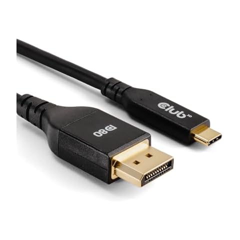Club 3D CAC-1559 USB Type C Cable to DP 2.1 Bi-Directional VESA DP80 Certified Cable M/M 1m/3.28ft Cover