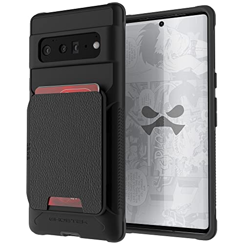 Ghostek EXEC Pixel 6 Pro Wallet Case with Card Holder and Works with Magnetic Mounts Leather Pocket Holds 4-Credit-Cards Protective Cover Designed for 2021 Google Pixel 6 Pro 5G (6.71") (Stormy Black) by Ghostek - Image 2
