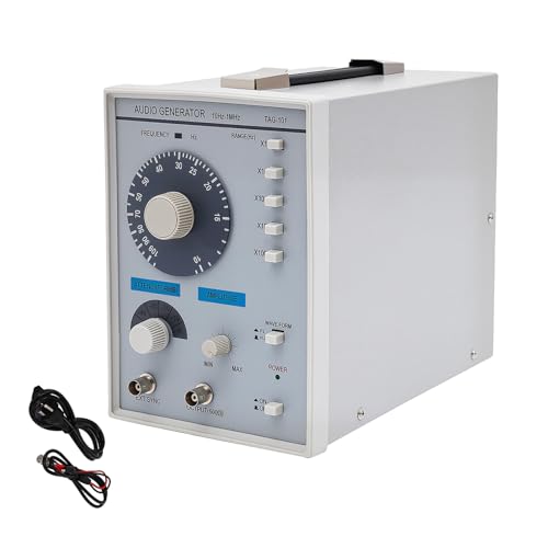 JAYGOVAN Audio Signal Generator AC 0-10V Functional Signal Generator 10 Hz~1 MHz Adjustable Portable Low Frequency Signal Source Multifunction Waveform Generator for PLC and Panel Debugging