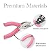 Heart Shape Hole Handhold Single Paper Punch for Paper and Crafts, 1/4 inch Puncher with Pink Soft Thick Silicone Cover