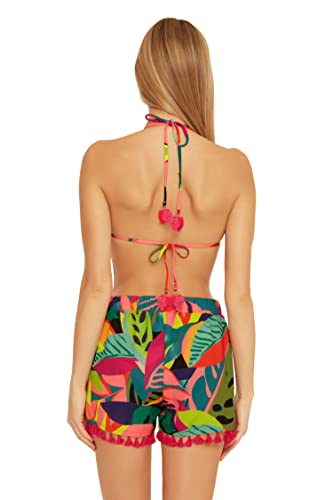 Trina Turk Rainforest Pocketed Fringe Shorts #TOP15