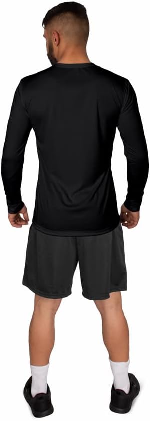 Camisa Dry Basic LS Muvin – Manga Longa – Masculina – Proteção Solar UV50 – Camiseta Para Academia – Treino Funcional – Pilates – Yoga – Corrida – Ginástica – Fitness – Caminhada – Secagem Rápida