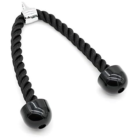 Fortitude Sports Tricep Rope 70cm | Heavy Duty Triceps Gym Rope Cable Attachment For Exercise Machines | For Bicep Curls, Triceps Press Downs/Extensions Cover