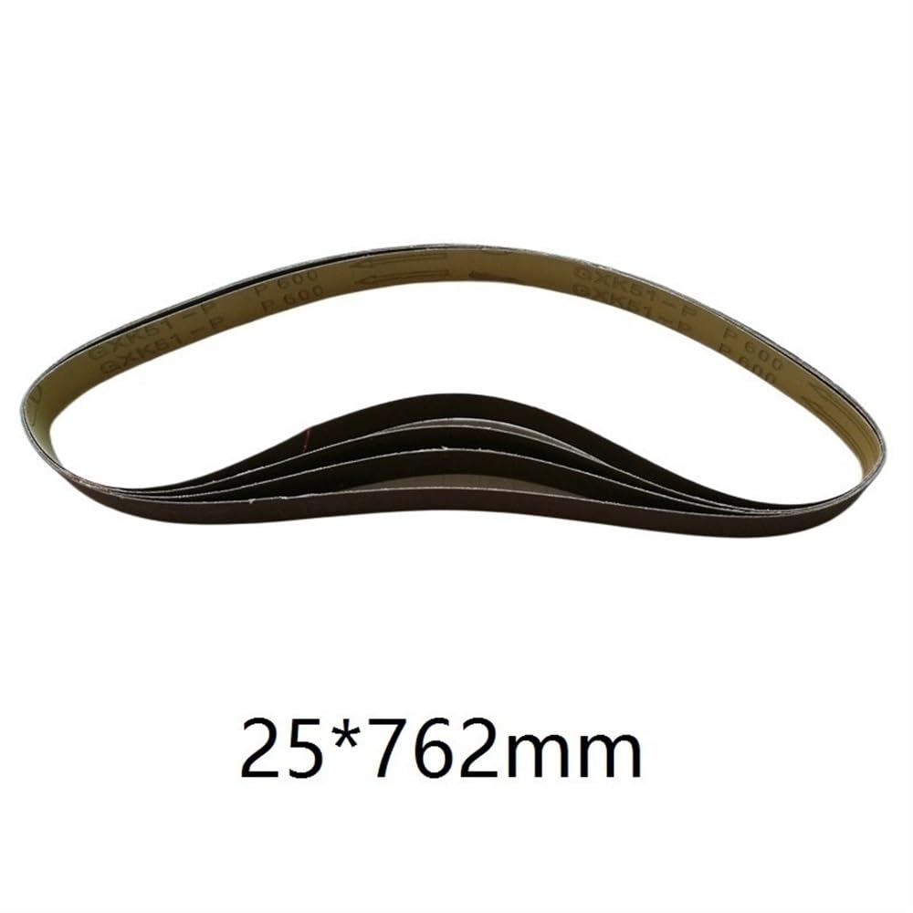 Szlifierka taśmowa, 5 szt. pasów ściernych Premium z tlenku glinu, P60-600, różne gradacje, 1 x 30 cali(60 120 180 240 320)