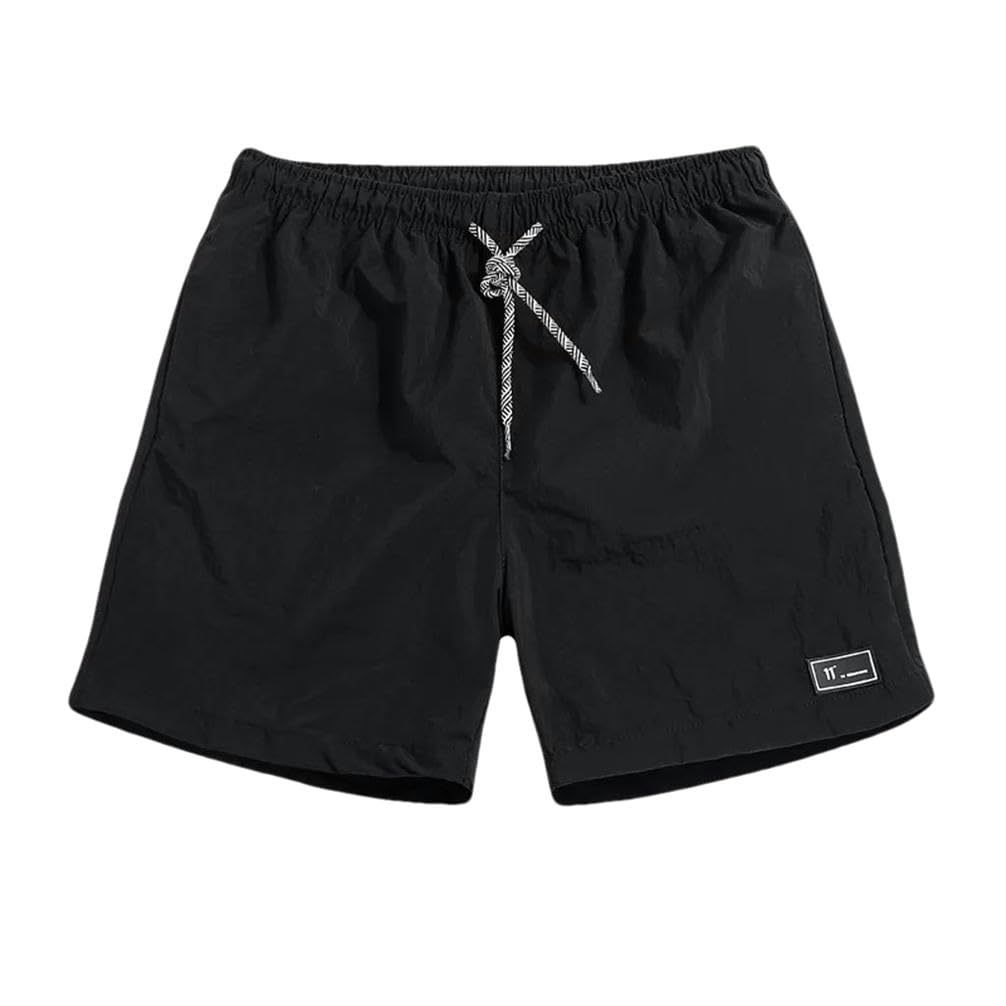 Pantaloncini da spiaggia solidi estivi per gli uomini Casual coulisse pantaloncini sportivi maschili traspiranti casual pantaloni sportivi