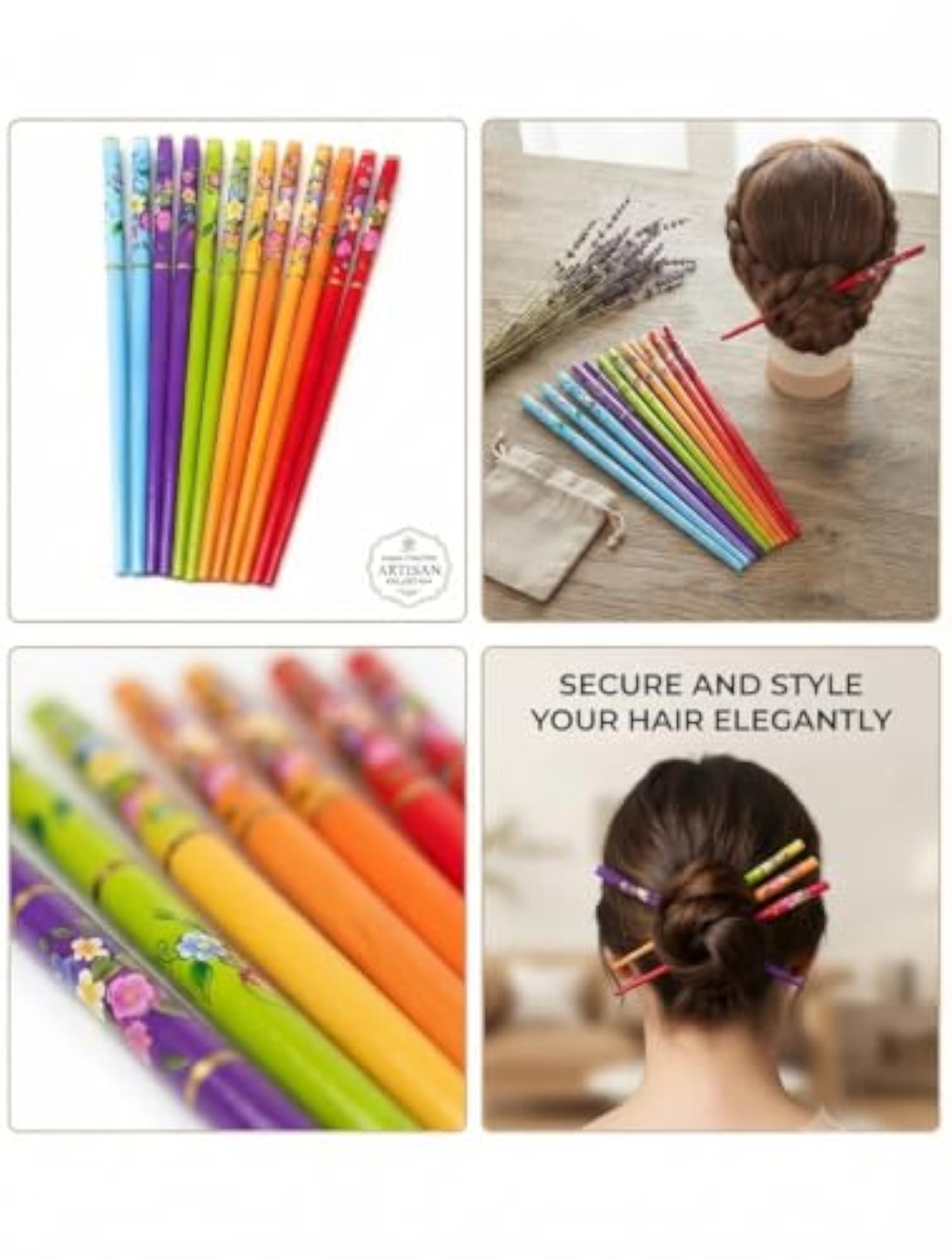 6PC Wooden & Metal Juda Stick Set