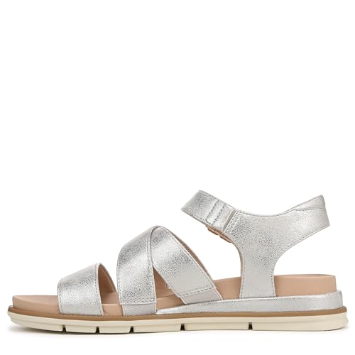Dr. Scholl's Womens Timeless Life Flat Sandal Silver Smooth 7.5 M by Dr.Scholl's SHOES - Used condition - Image 9
