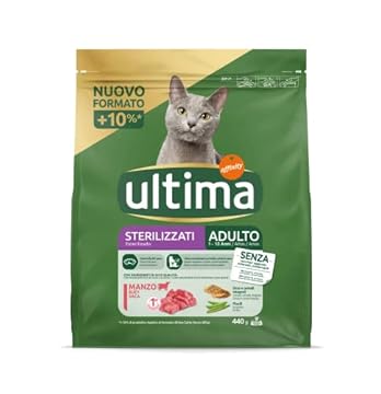 Ultima Cibo per Gatti Sterilizzati Adulti con Manzo, 440g