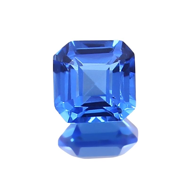 Saphir bleu bleuet naturel pierre facettée idéale pour fabriquer un cadeau