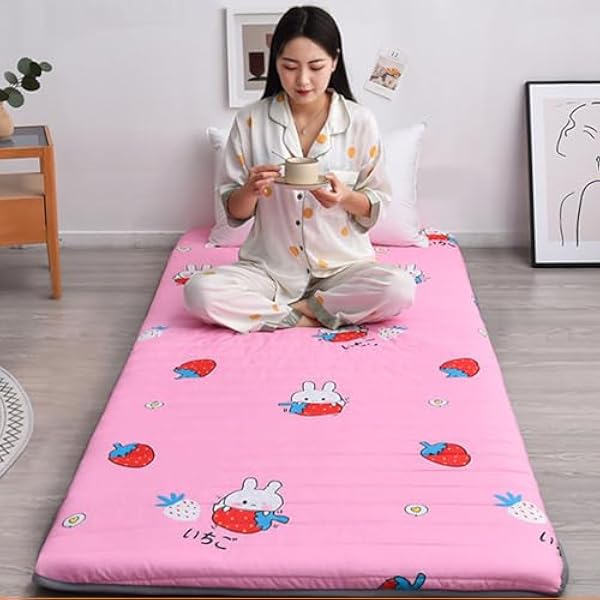 Materac futon, przenośny, zwijany, o grubości 5 cm, japońska mata tatami, składana podkładka do spania do domu i na kemping, miękkie łóżko podłogowe, wygodny materac na kanapę