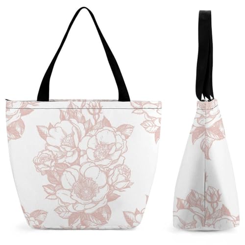 Sac de shopping Fleur Brune pour femme : fini le manque de place en voyage et en ville