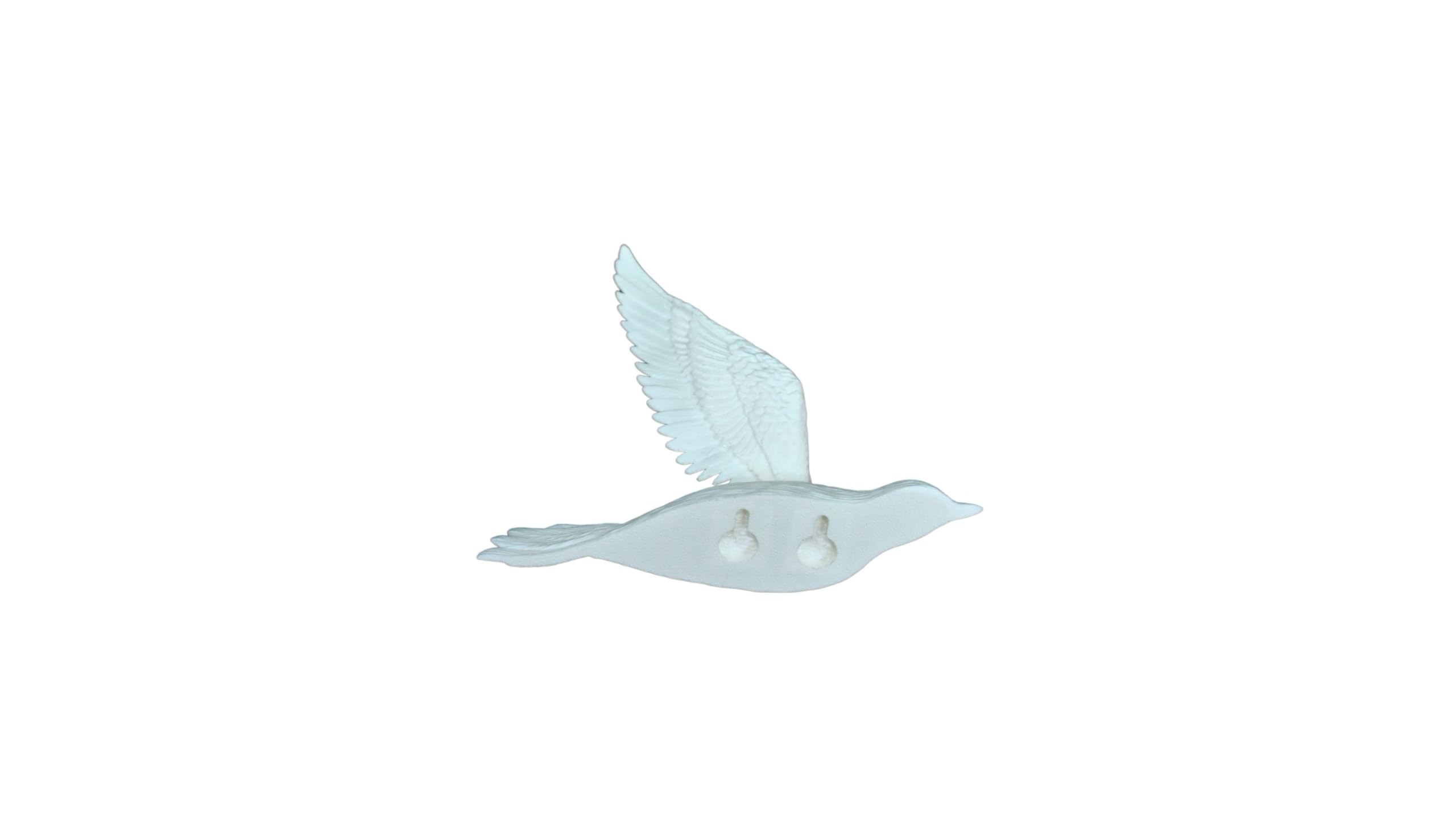 QUANTUM LEGENDS Set of 3 Flying Birds 3D Wall Art | Elegant Wall Hanging Decor | Perfect for Bird Lovers and Art Enthusiasts (White) 4