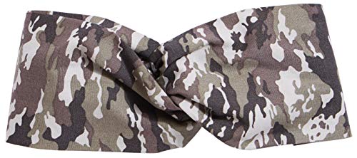 L. Erickson USA Firenze Turban, Camo Gray - Stunning Addition to your Style
