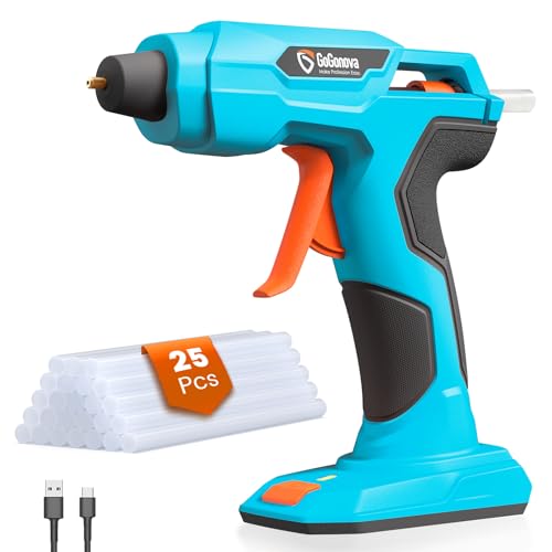 Gogonova Glue Gun Zuel, 20S Fast Preheating Anti-Drip Cordless Glue Gun, 2Ah Usb-C Rechargeable Hot Glue Gun Kit With 25 Pcs Mini Glue Sticks thumb #7