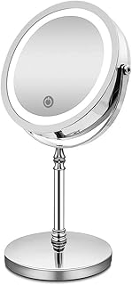 Espejo de maquillaje con luces, aumento 10X, ...