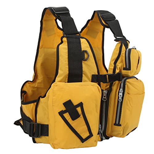 Chaleco de pesca con mosca ligero con tamaño ajustable unisex de malla 6