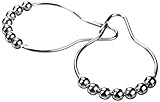 Large Oversized Heavy Duty Roller Shower Curtain Rings - Set of 12 Polished Clipperton 2