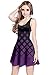 CowCow Womens Dark Purple Gradient Rhombuses Design, Dark Purple - M