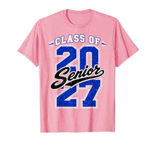 Class of 2027 Senior 2027 Graduation Graduate T-Shirt, Men, Pink, Large