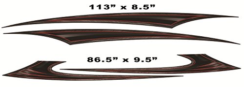 Rv, Trailer, Camper, Large Vinyl Decals/Graphics Kit-K-0007Bur #TOP3