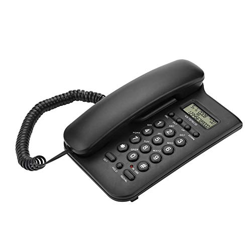 Teléfono con cable con altavoz y pantalla retroiluminada miniatura 6