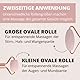 PARSA Beauty Nature Love Rosenquarz Gesichtsroller – Gua Sha Roller für straffendes Gesichtsyoga & Gesichtsmassage – Gesichtsmassagegerät für Lymphdrainage & abschwellende Wirkung