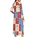 Women's Christmas Nightgown Zipper Front Loose Sleepshirt Split Side Pajamas Dress Long Sleeve Sleepwear with Pockets
