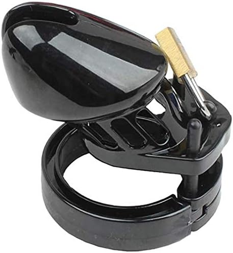 Male's Plastic Device cage with 5 Rings Black CB6000S