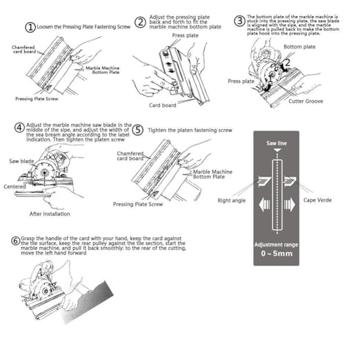 Joytube 45 Degree Angle Cutting Tool Aluminum Ceramic Marble Cutting Helper Guide Cutter Mill (Golden) by JoyTube - Used condition - Image 5