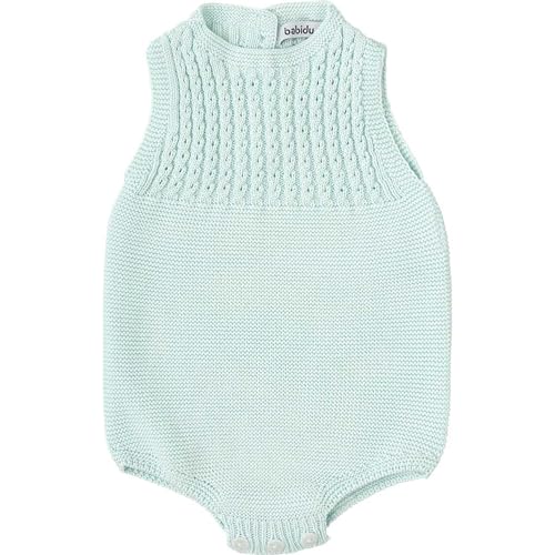 Barboteuse mixte bébé tricot sans manches Babidu Recuerdo