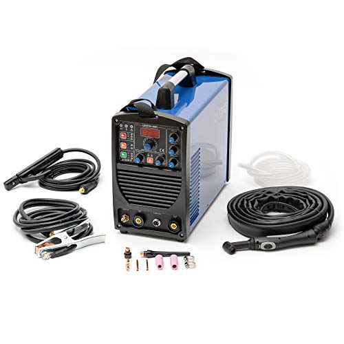 Foto von IPOTOOLS ACDCTIG 200P WIG Schweißgerät AC DC Schweissgerät mit 200 Amper Volldigitales Inverterschweißgerät Inkl HF-Zündung, Pulsfunktion, MMA/E-Hand, IGBT, 7 Jahre Garantie
