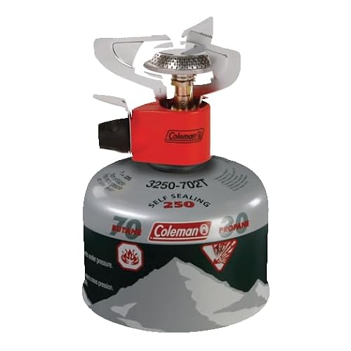 Coleman Classic 1-Burner Backpacking Stove, Portable Lightweight Camp Gear with Adjustable Burner & 10,000 BTU Power, Ideal for Camping, Tailgating & More