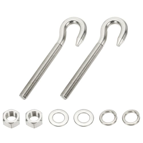 Boulon à œillet M12 antirouille en inox avec crochet pour charges lourdes et amarrage de bateau
