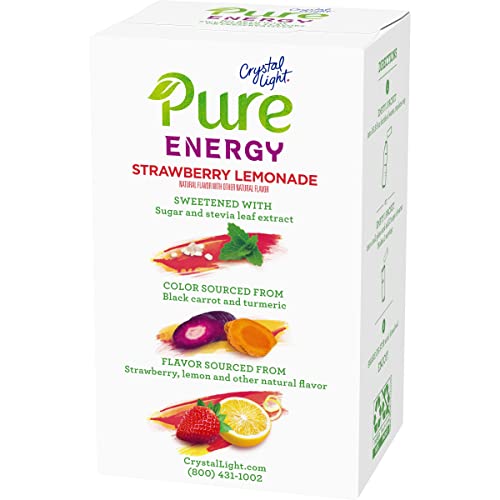 Crystal Light Pure Energy Strawberry Lemonade Drink Mix, 0.31 Oz #TOP2