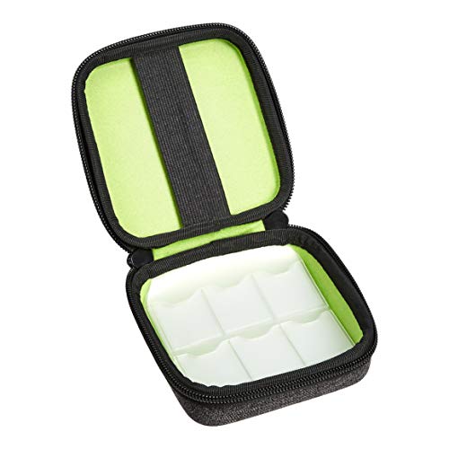 Amazon Basics � Funda de tama�o reducido para accesorios fotogr�ficos, de pl�stico EVA, 14,7cm, gris ceniza