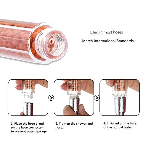 Nosame® Led Shower Head, Filter Filtration High Pressure Water Saving 7 Colors Automatically No Batteries Needed Spray Handheld Showerheads 1.6 Gpm For Dry Skin & Hair #TOP4