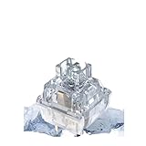 アナと雪の女王サイレントスイッチV2メカニカルキーボードミュートリニアスイッチ39gf 3ピンRGB透明工場潤滑カスタムPC IDGTTLDF(110PCS)