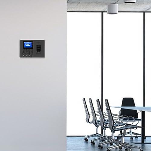 Attendance Machine, Fingerprint Time Clocks for Employees Small Business with Finger Scan,Password, Auto Calculate Working Hours (US Plug)