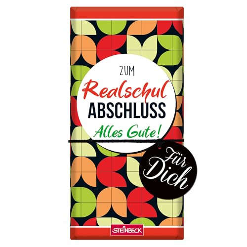 STEINBECK Hauptschule Geschenk-Schokolade 100g Tafel - Zum Hauptschulabschluss alles Gute - Glückwunsch