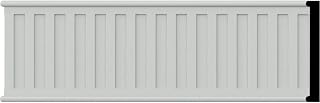 Sample - Endurathane Nevio Chair Rail, 3 5/8"H x 1/2"P, 12"L, Factory Primed