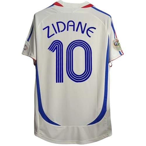 Zidane 2006 Retro Soccer Jersey for Men Fan Version (US, Alpha, XX-Large, Regular, Regular, Home)