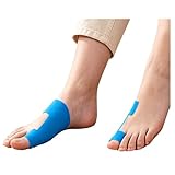 Hallux Valgus Kinesiotape – 20 vorgeschnittene Sport & Physio Tapes, hallux valgus tape für Zeh und Fuß – Precut Kinesiologie Tape bei Ballenzehen, hautfreundlich und latexfrei (Blau)