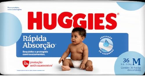 Fralda Tripla Proteção Huggies M 36 un