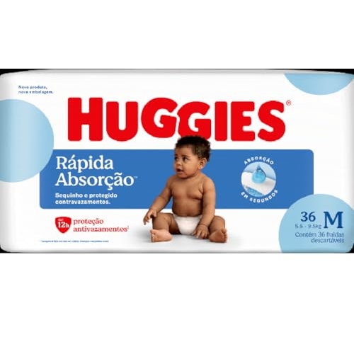 Fralda Tripla Proteção Huggies M 36 un