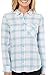 Calvin Klein Jeans Women's Plaid Ramie Linen Button-Front Shirt