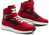Material: piel (ante) + tela Stylmartin Audax - Botas de moto (talla 45), color rojo y negro