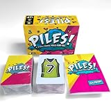 PILES! カードゲーム 説明書付き 瞬間判断 全員同時プレイ 2～8人 10分 簡単ルール パーティーゲーム 家族 ボードゲーム 盛り上がる おもちゃ プレゼント 誕生日