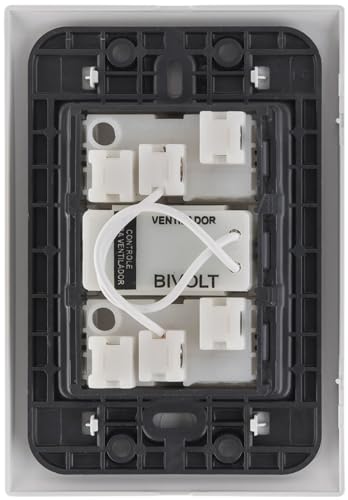 Tramontina Conjunto 4x2 Variador de Ventilador Bivolt Liz Branco