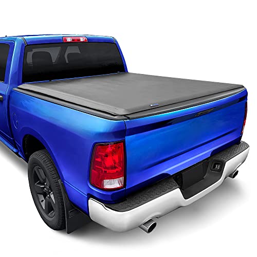 Tyger Auto T1 Soft Roll-up Truck Bed Tonneau Cover Compatible with 2009-2018 Dodge Ram...